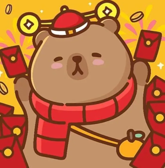 hình capybara chibi tết hình capybara chibi tết