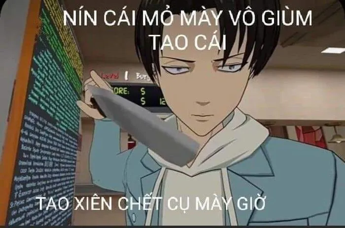 meme chửi phản ứng mệt mỏi