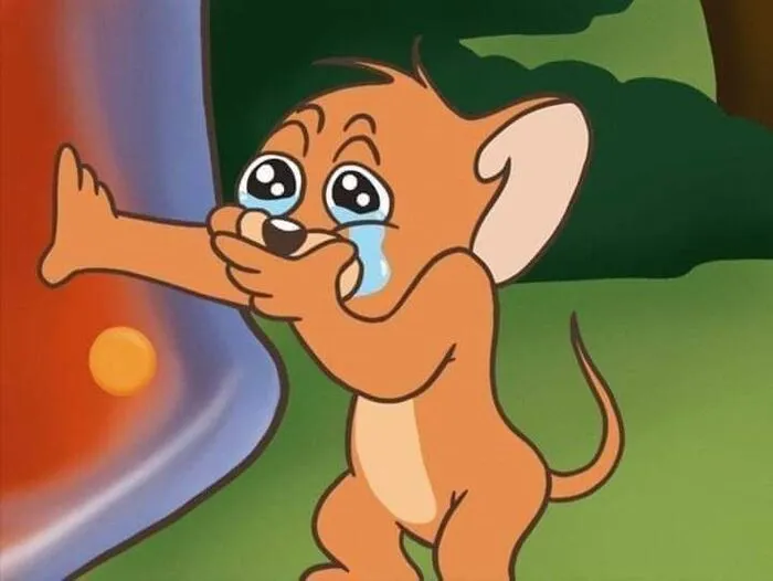 meme jerry nhìn vô định