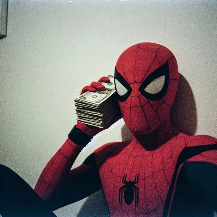 meme spiderman cầm tiền meme spiderman cầm tiền