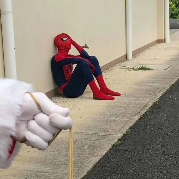 meme spiderman ngồi meme spiderman ngồi